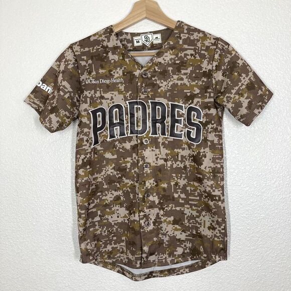 San Diego Padres Jersey Youth Medium Digital Camo Brown MLB Baseball Cotopaxi - Picture 1 of 14